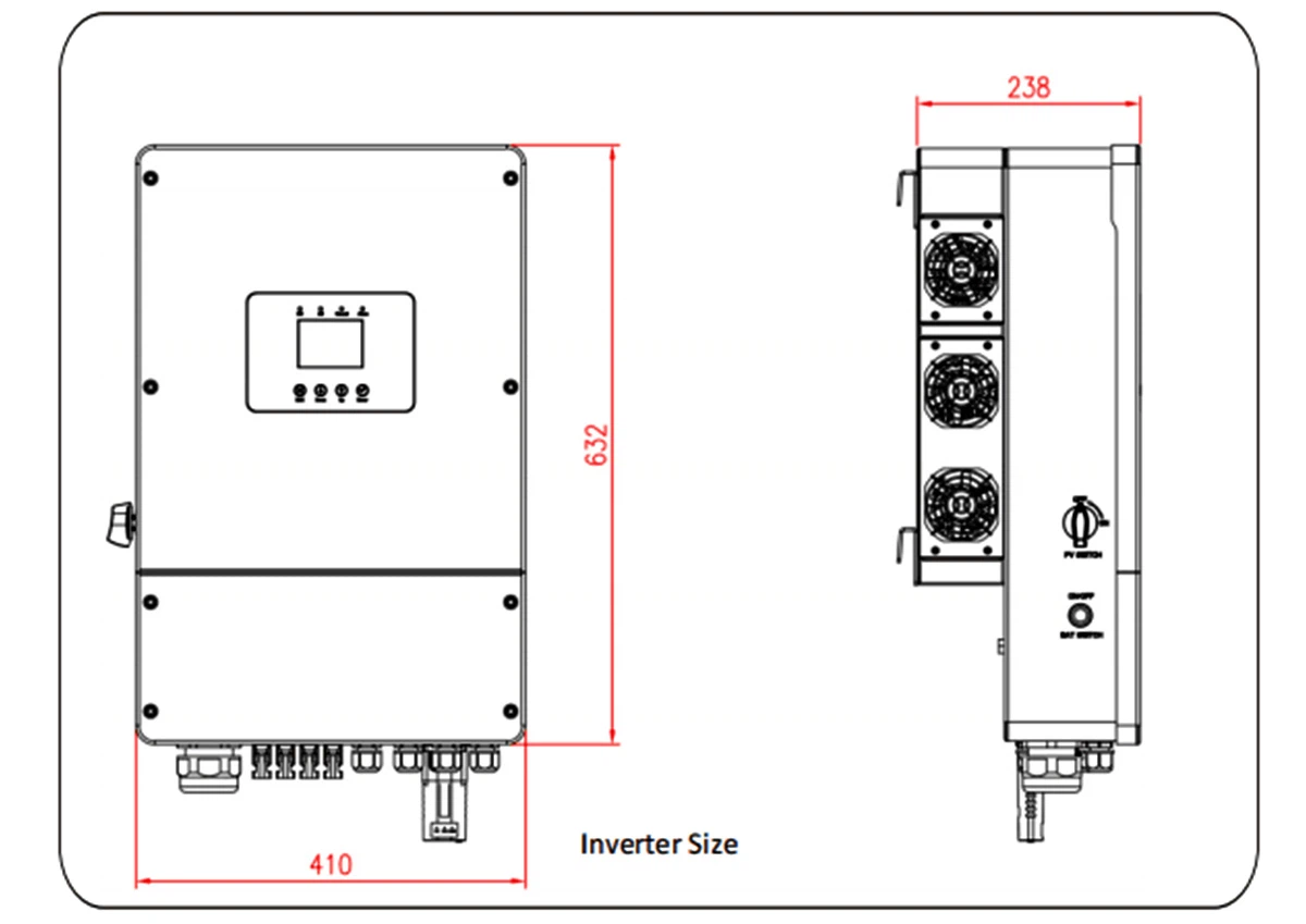 10kw hybrid inverter size 10kw hybrid inverter size